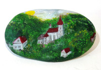 Petra Černocká - V podzámčí - ručně malovaný signovaný kámen